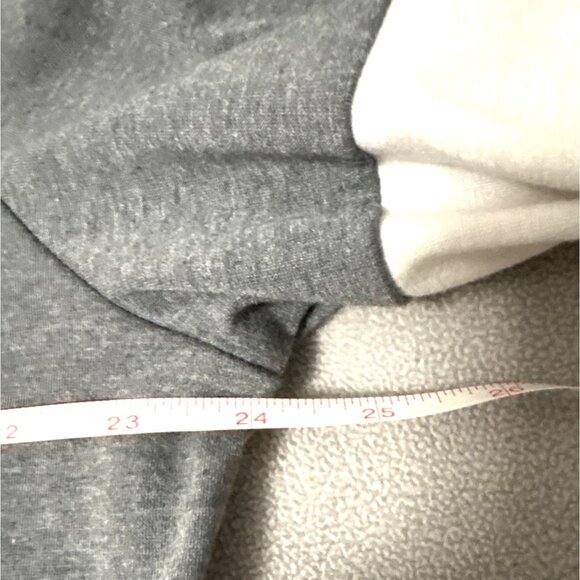 Gray & Cream Long Sleeve Raglan Tee XXL Cotton Blend Unisex Casual - Picture 4 of 5